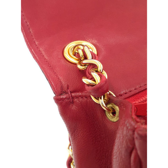 Chanel Coco Mark Chain Shoulder Bag Red - Picture 7 of 7